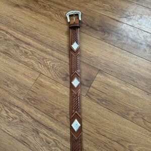 Tony Lama Leather Western Belt